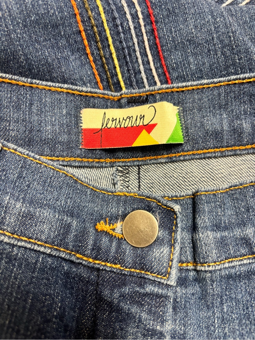 ModCloth Rainbow With Me Wide-Leg Jeans - Picture 13 of 14